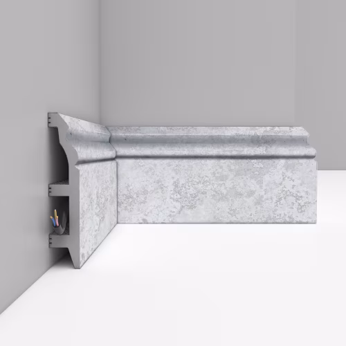 Плинтус Decomaster Травертин светлый D232-1619 2400×100×22