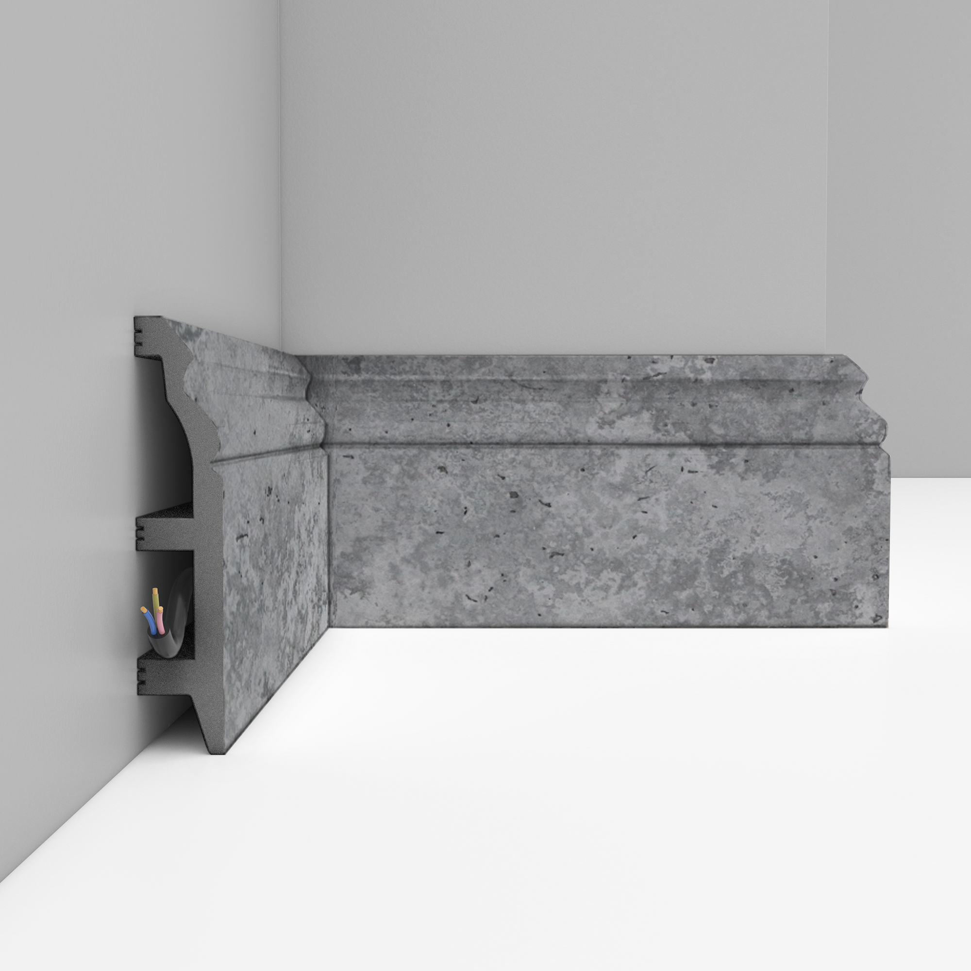 Плинтус Decomaster Бетон D232-1629 2400×100×22