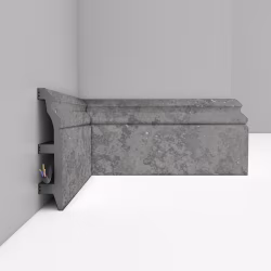 Плинтус Decomaster Травертин светлый мерцающий D232-1629G 2400×100×22
