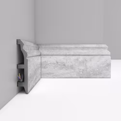 Плинтус Decomaster Кварц белый D232-1634 2400×100×22
