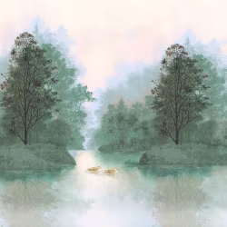 Панно Loymina Пейзаж Английские озера ART8 005 3×4