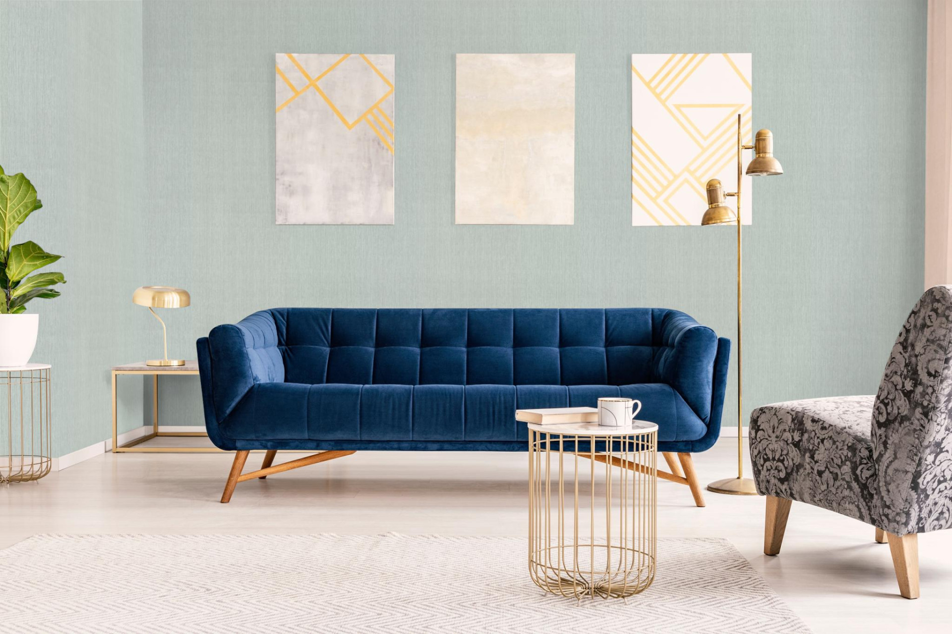 Обои Marburg Surface 32891 10,05×1,06 фото в интерьере