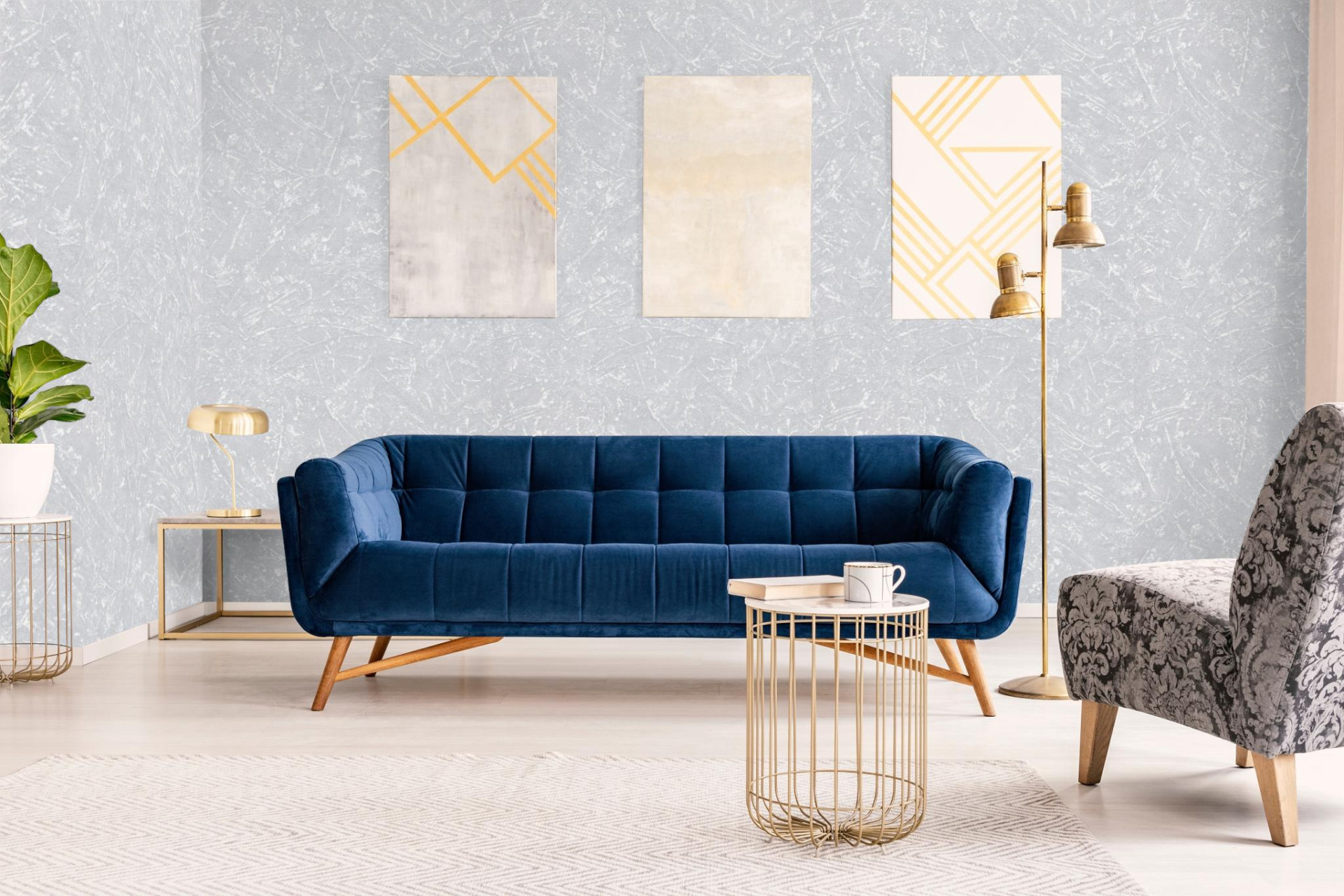 Обои Marburg Surface 34103 10,05×1,06 фото в интерьере