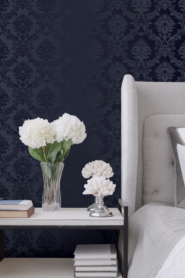 Обои Aura Simply Silks SB37912 10,05×0,53 фото в интерьере