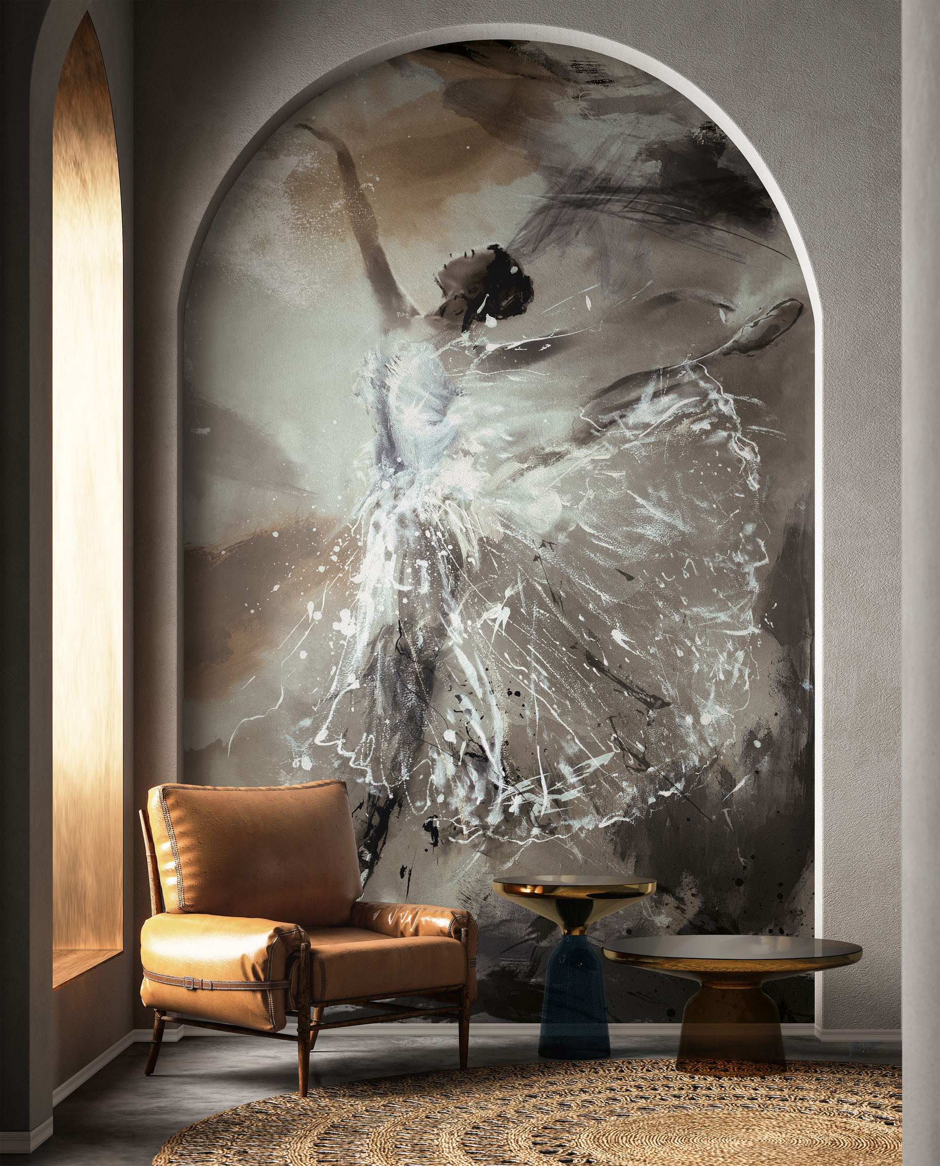 Панно Marburg City Romance 35097 2,7×2,12 фото в интерьере