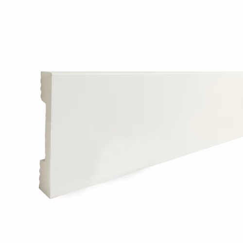 Плинтус дюрополимерный TeckWood белый ДП1 2000×60×15