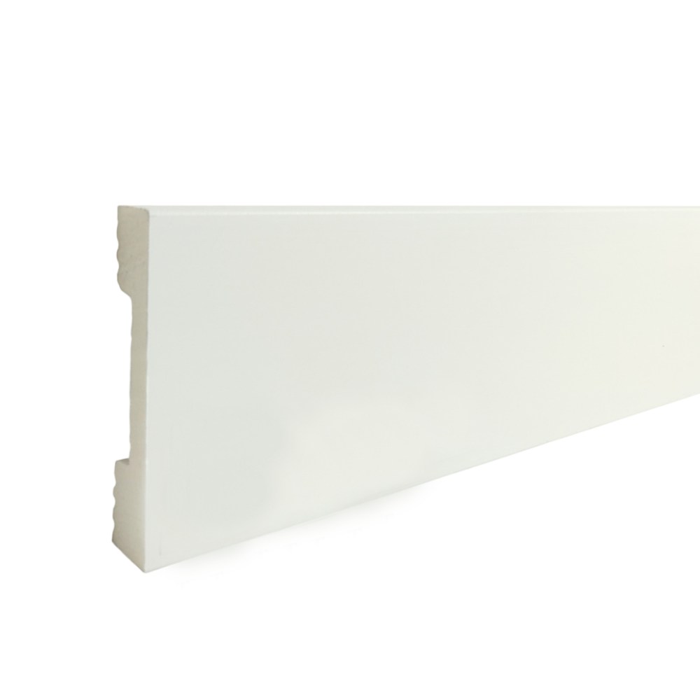 Плинтус дюрополимерный TeckWood белый ДП1 2000×60×15