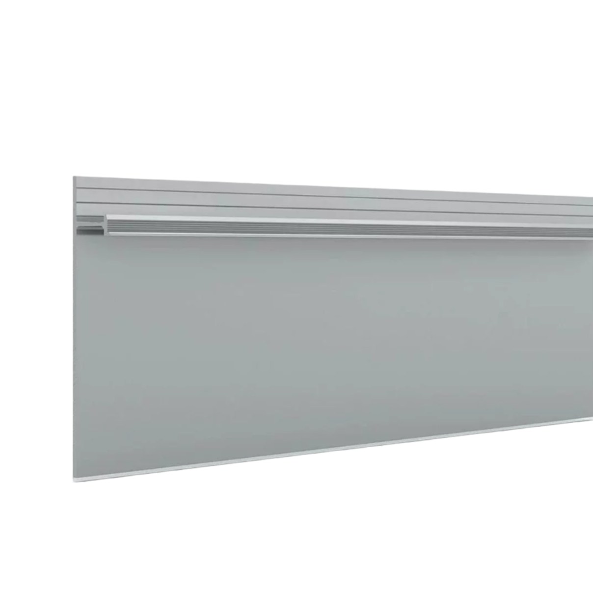 Плинтус алюминиевый скрытый с подсветкой Laconistiq Strong 42-100-300 без покрытия 3000×80×13,1