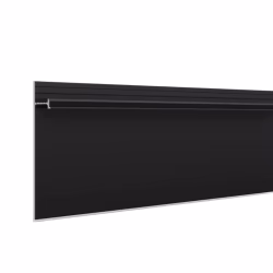 Плинтус алюминиевый скрытый с подсветкой Laconistiq Strong Черный RAL 9005 42-21-300 матовый 3000×80×13,1