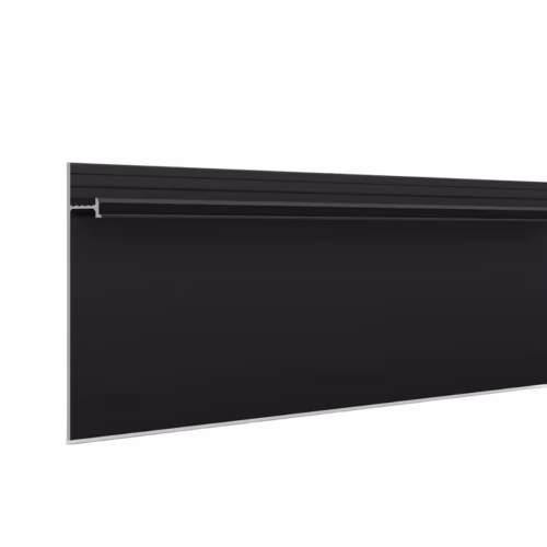 Плинтус алюминиевый скрытый с подсветкой Laconistiq Strong Черный RAL 9005 42-21-300 матовый 3000×80×13,1