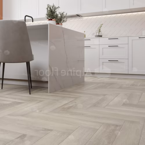 Кварцвиниловый SPC ламинат Alpine Floor Parquet Premium Дуб Фантазия ECO 19-1 венгерская елка 600×125×8