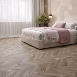 Кварцвиниловая плитка Alpine Floor клеевая Chevron Alpine LVT Дуб Натуральный отбеленный Chevron ECO 20-3 французская елка 555×127×2,5