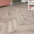 Кварцвиниловая плитка Alpine Floor клеевая Chevron Alpine LVT Дуб Исида Chevron ECO 20-8 французская елка 555×127×2,5 фото в интерьере