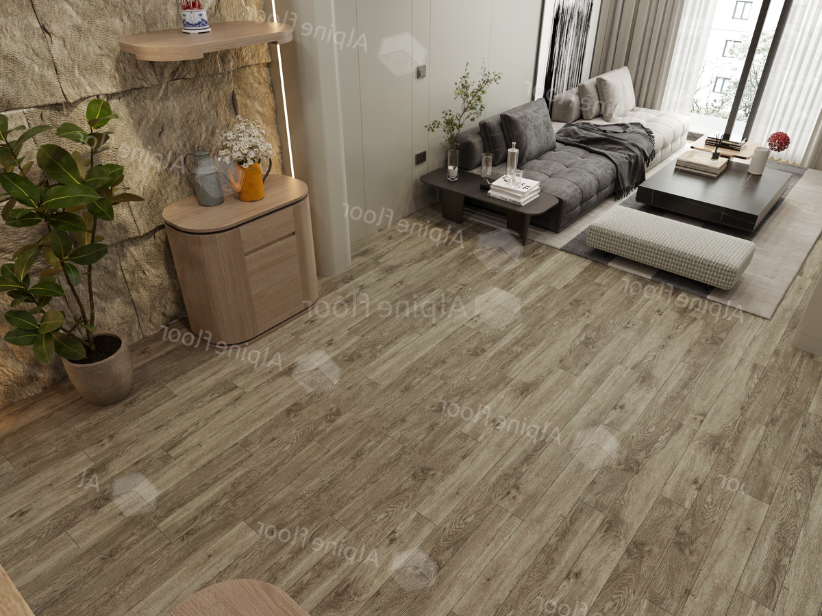 Кварцвиниловый SPC ламинат Alpine Floor Grand Sequoia Village Венге Грей ECO 11-807 1220×125×4 фото в интерьере