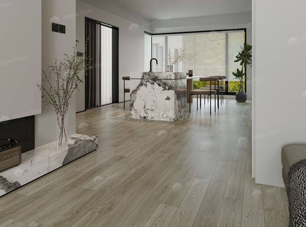 Кварцвиниловый SPC ламинат Alpine Floor Grand Sequoia Village Клауд ECO 11-1507 1220×125×4 фото в интерьере Кварцвиниловый SPC ламинат Alpine Floor Grand Sequoia Village Клауд ECO 11-1507 1220×125×4 фото в интерьере
