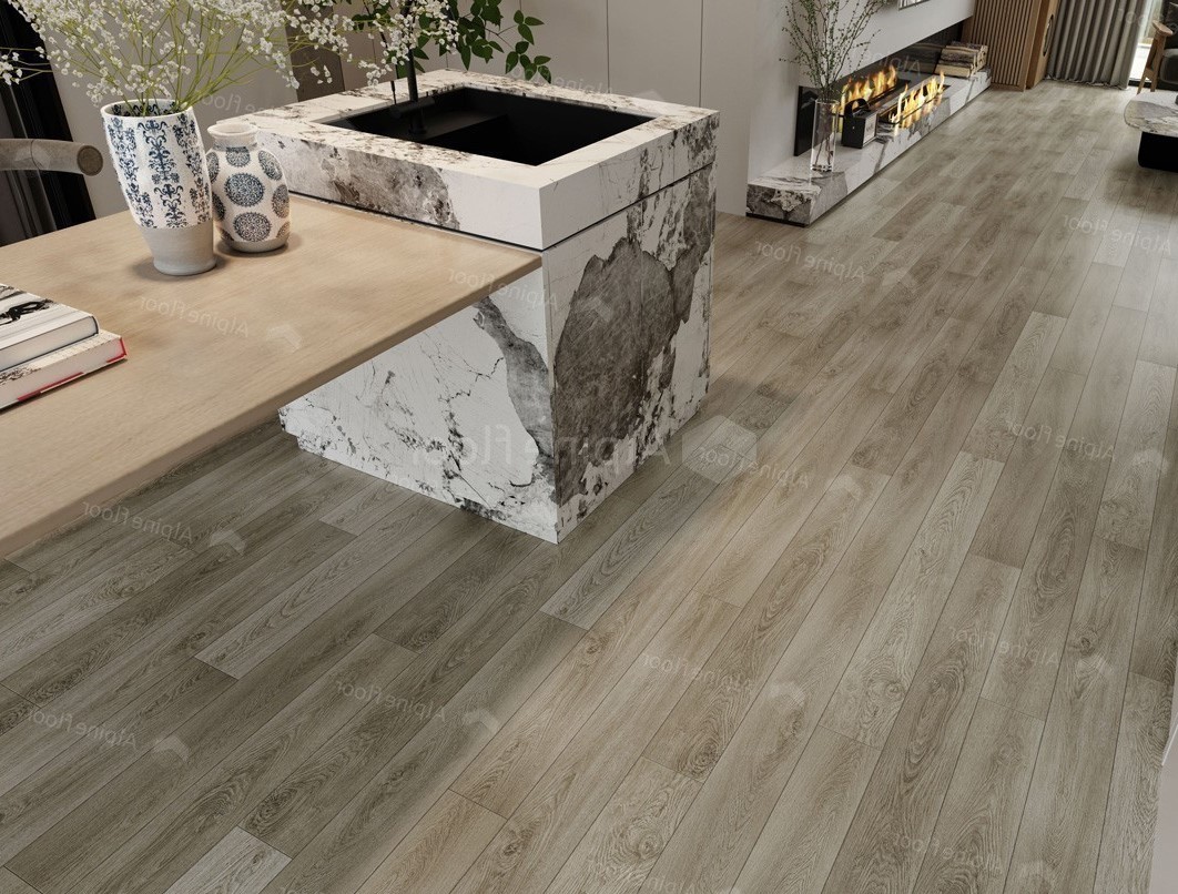 Кварцвиниловый SPC ламинат Alpine Floor Grand Sequoia Village Клауд ECO 11-1507 1220×125×4 фото в интерьере