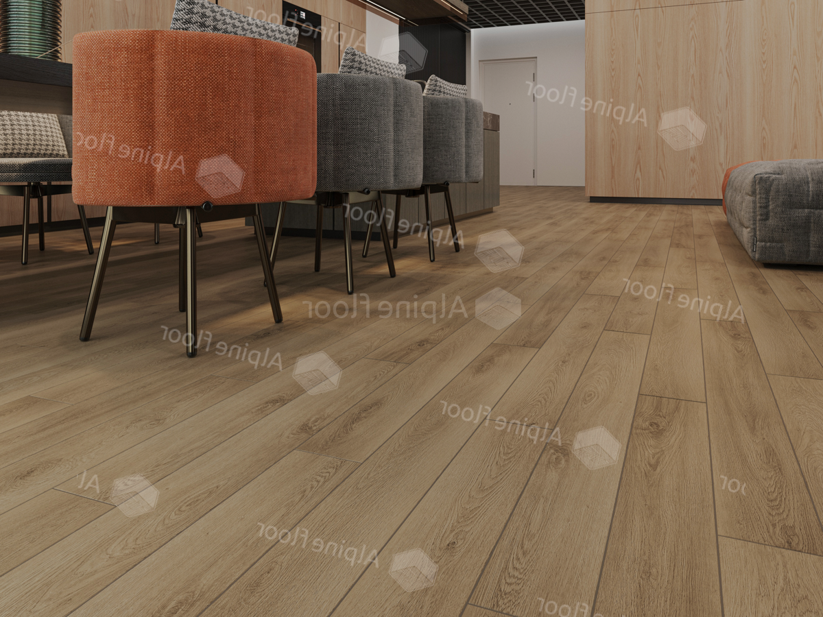Кварцвиниловый SPC ламинат Alpine Floor Grand Sequoia Village Вайпуа ECO 11-1907 1220×125×4 фото в интерьере