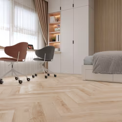 Кварцвиниловый SPC ламинат Cronafloor Herringbone Дуб Дижон H010 венгерская елка 640×128×4,5