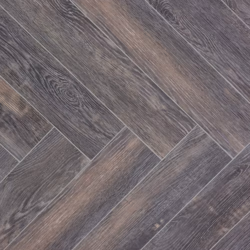 Кварцвиниловый SPC ламинат Cronafloor Herringbone Дуб Бордо H006 венгерская елка 640×128×4,5
