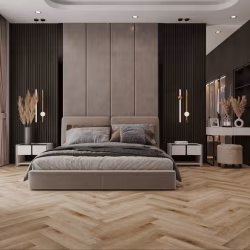 Кварцвиниловый SPC ламинат Cronafloor Herringbone Дуб Монпелье H004 венгерская елка 640×128×4,5