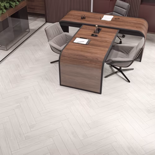 Кварцвиниловый SPC ламинат Cronafloor Herringbone Дуб Нант H003 венгерская елка 640×128×4,5