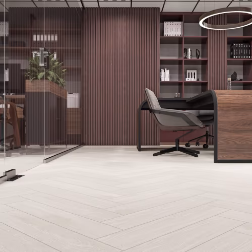 Кварцвиниловый SPC ламинат Cronafloor Herringbone Дуб Нант H003 венгерская елка 640×128×4,5