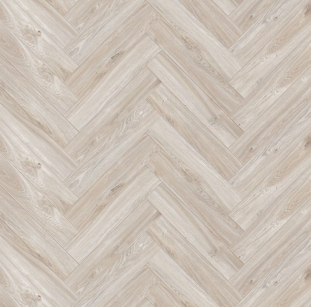 Кварцвиниловый SPC ламинат Cronafloor Herringbone Дуб Ницца H002 венгерская елка 640×128×4,5