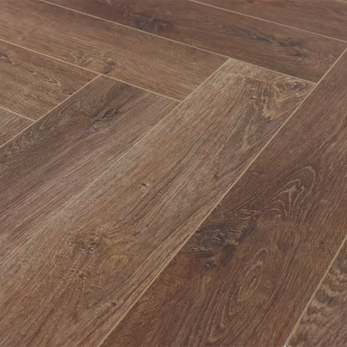 Кварцвиниловый SPC ламинат Cronafloor Herringbone Дуб Тулуза H001 венгерская елка 640×128×4,5