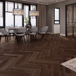 Кварцвиниловый SPC ламинат Cronafloor Herringbone Дуб Тулуза H001 венгерская елка 640×128×4,5