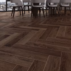 Кварцвиниловый SPC ламинат Cronafloor Herringbone Дуб Тулуза H001 венгерская елка 640×128×4,5