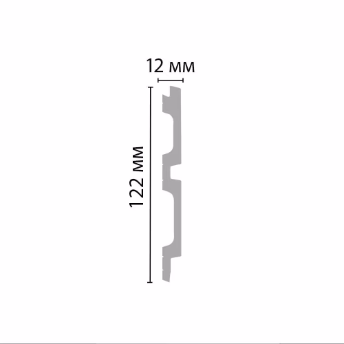 Стеновая панель под покраску Decomaster D319-115 2900×122×12