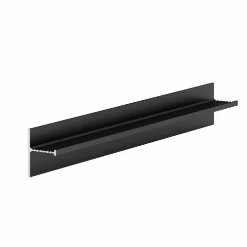 Плинтус алюминиевый теневой Laconistiq Reverse 2.0 Черный муар RAL 9005 35-31-300 3000×39,3×16