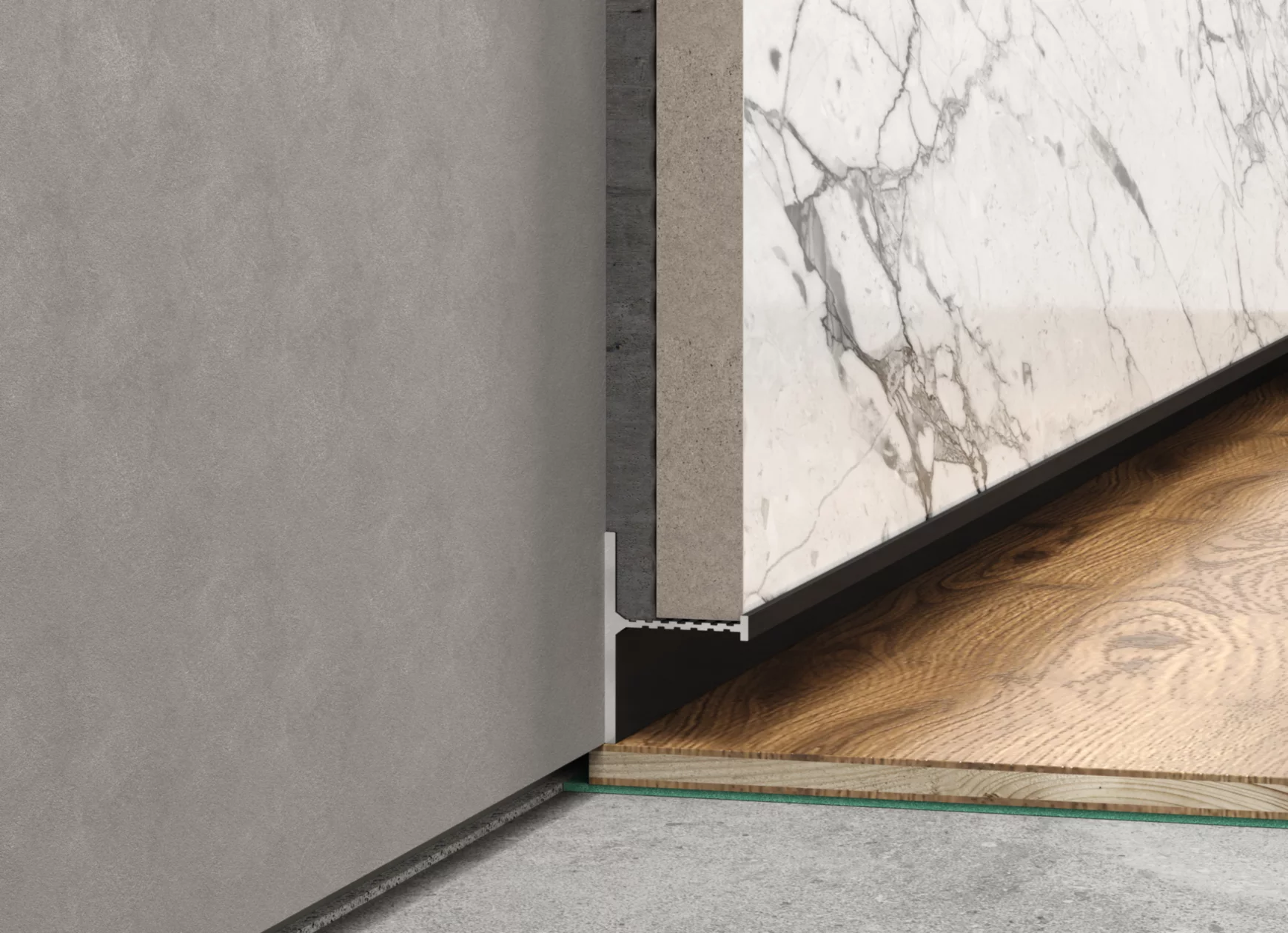 Плинтус алюминиевый теневой Laconistiq Reverse 2.0 Черный муар RAL 9005 35-31-300 3000×39,3×16 фото в интерьере Плинтус алюминиевый теневой Laconistiq Reverse 2.0 Черный муар RAL 9005 35-31-300 3000×39,3×16 фото в интерьере