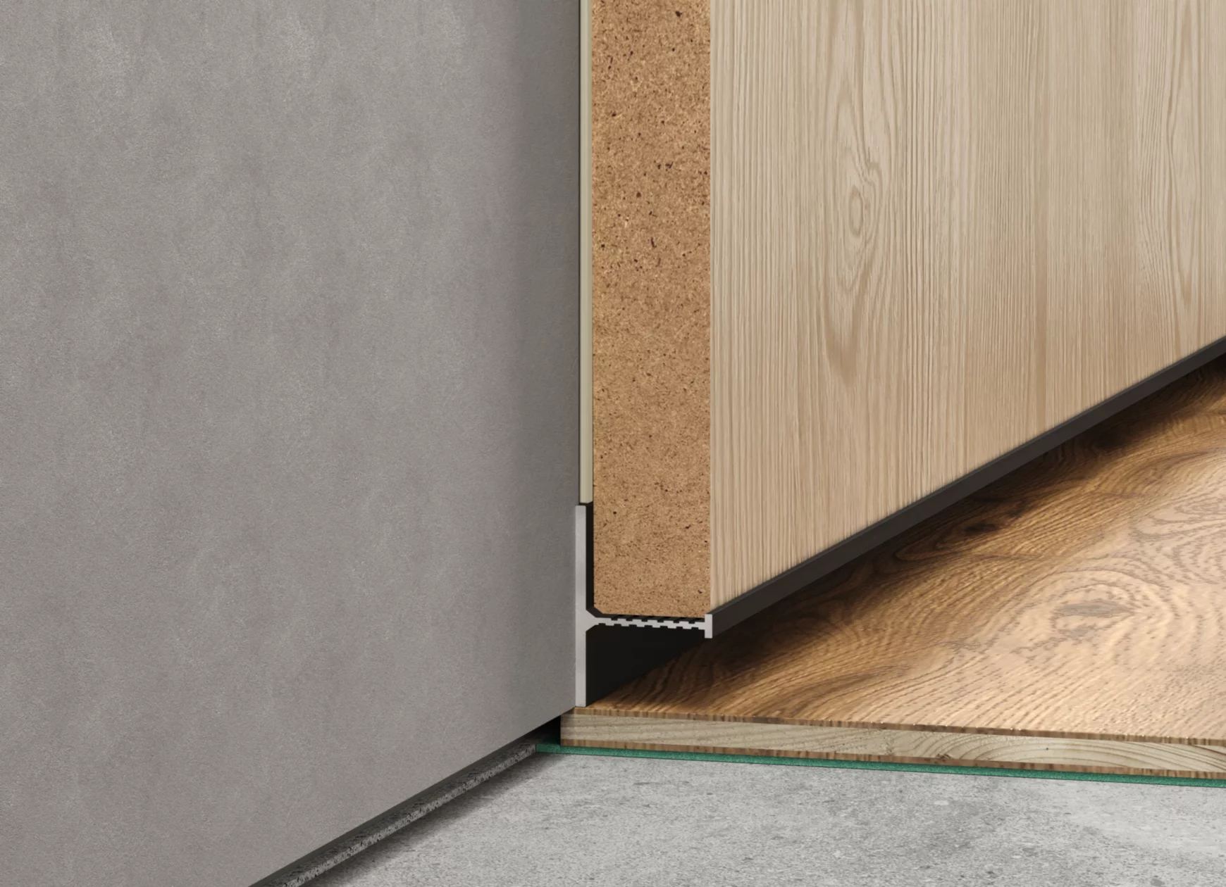 Плинтус алюминиевый теневой Laconistiq Reverse 2.0 Черный муар RAL 9005 35-31-300 3000×39,3×16 фото в интерьере Плинтус алюминиевый теневой Laconistiq Reverse 2.0 Черный муар RAL 9005 35-31-300 3000×39,3×16 фото в интерьере