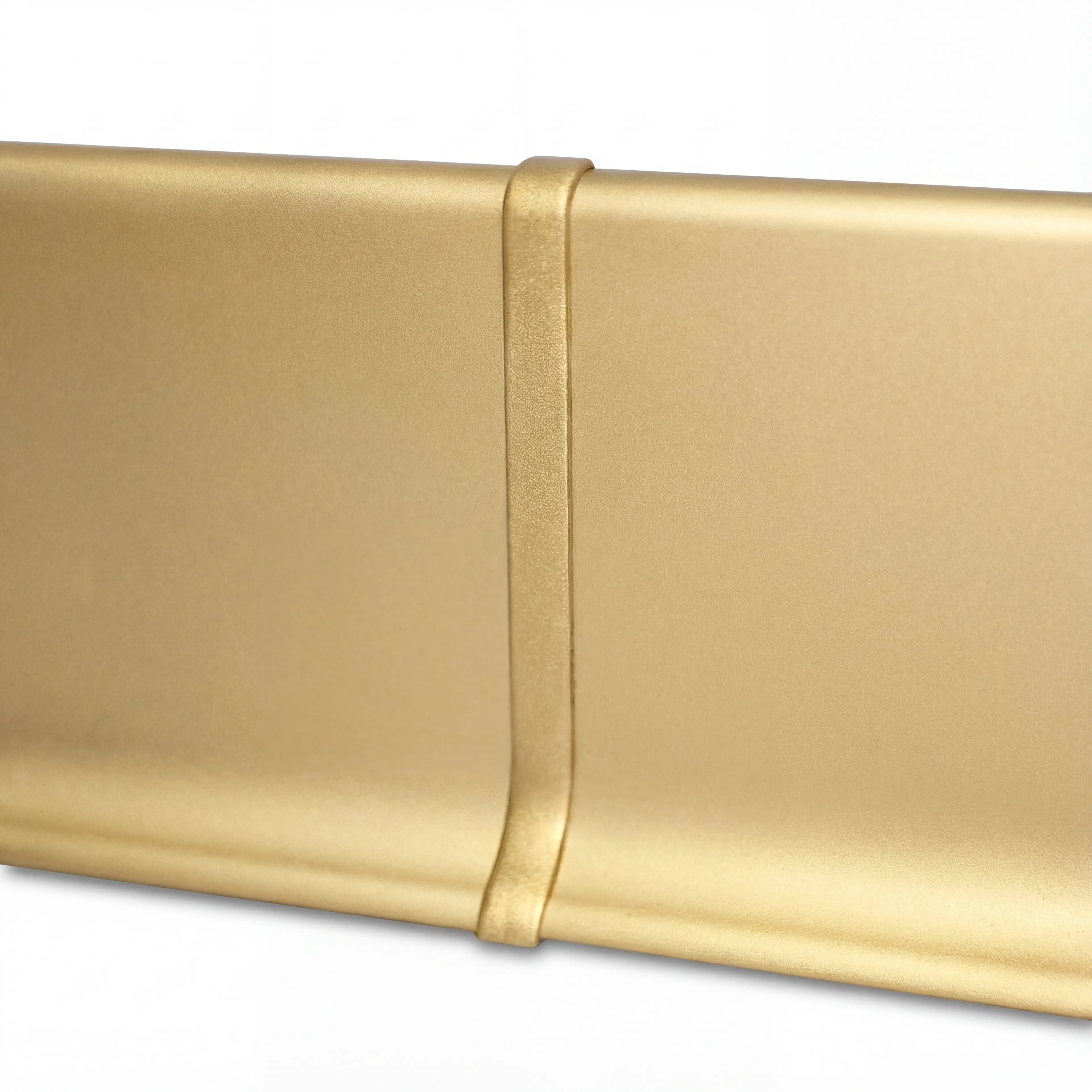 Соединитель алюминиевый для плинтуса Modern Decor золото матовое 40 мм