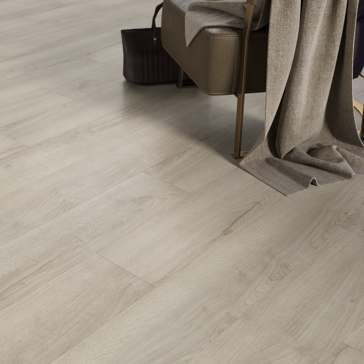 Кварцвиниловая плитка FineFloor замковая Rich Дуб Монтекристо FF-1998 1316×191×4,5 фото в интерьере