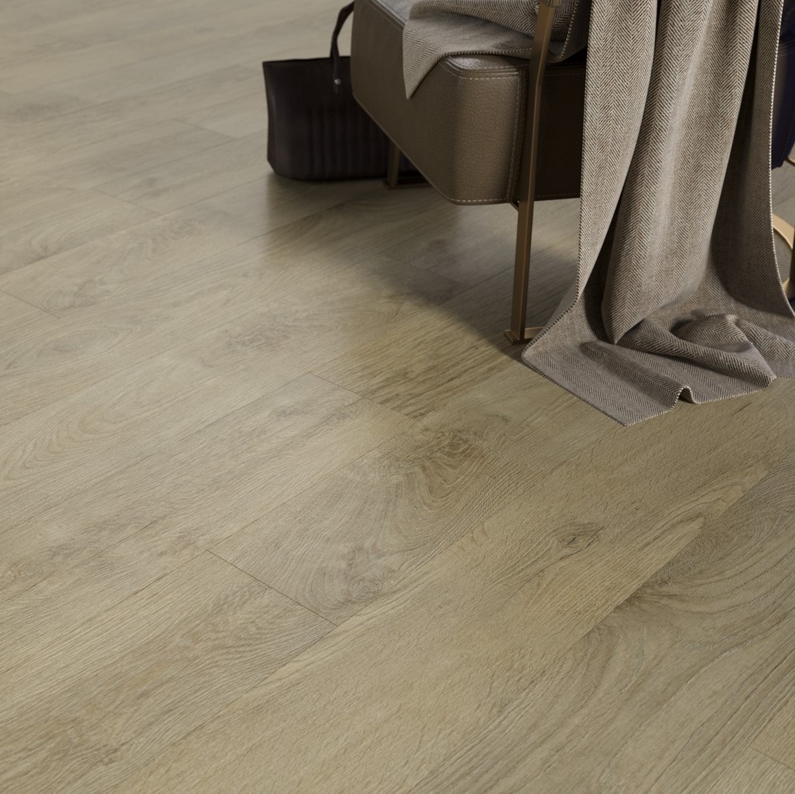 Кварцвиниловая плитка FineFloor замковая Rich Дуб Парос FF-1994 1316×191×4,5 фото в интерьере