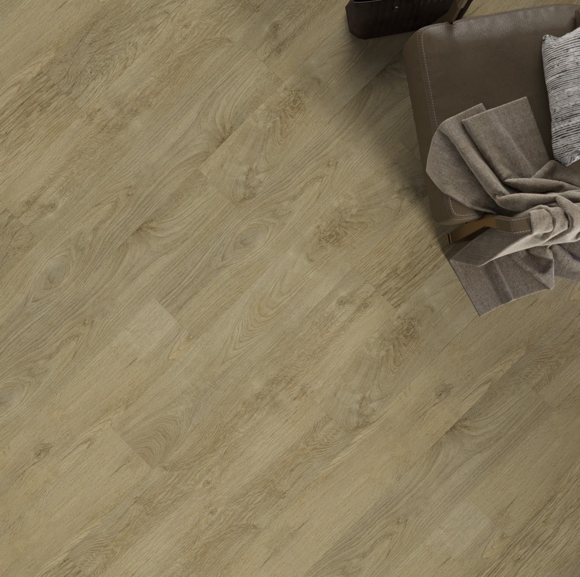 Кварцвиниловая плитка FineFloor замковая Rich Дуб Парос FF-1994 1316×191×4,5 фото в интерьере