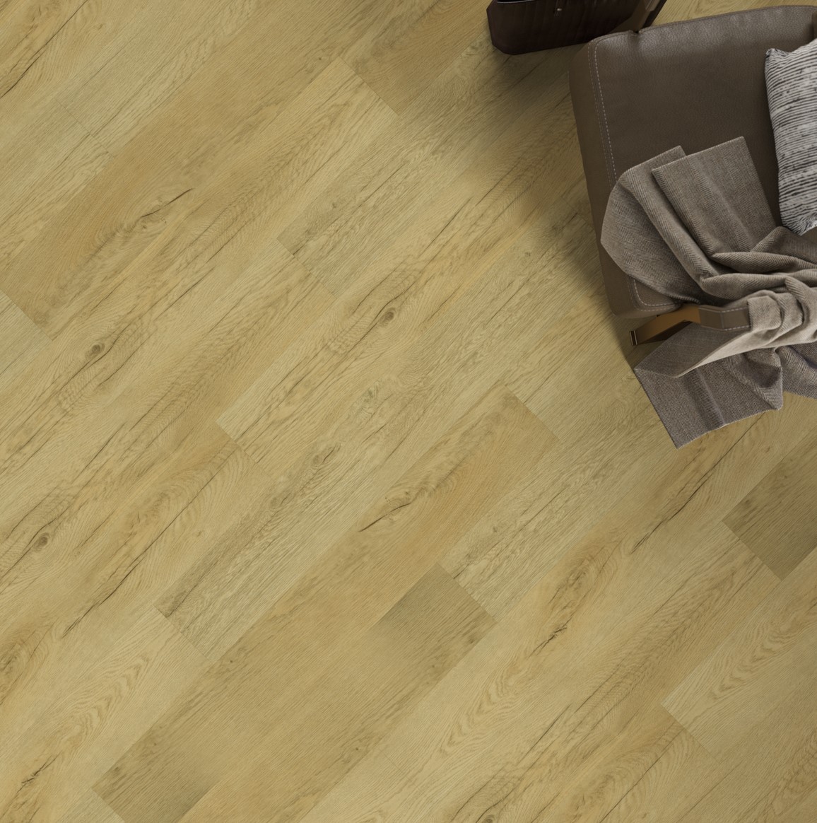 Кварцвиниловая плитка FineFloor замковая Rich Дуб Липари FF-1992 1316×191×4,5 фото в интерьере