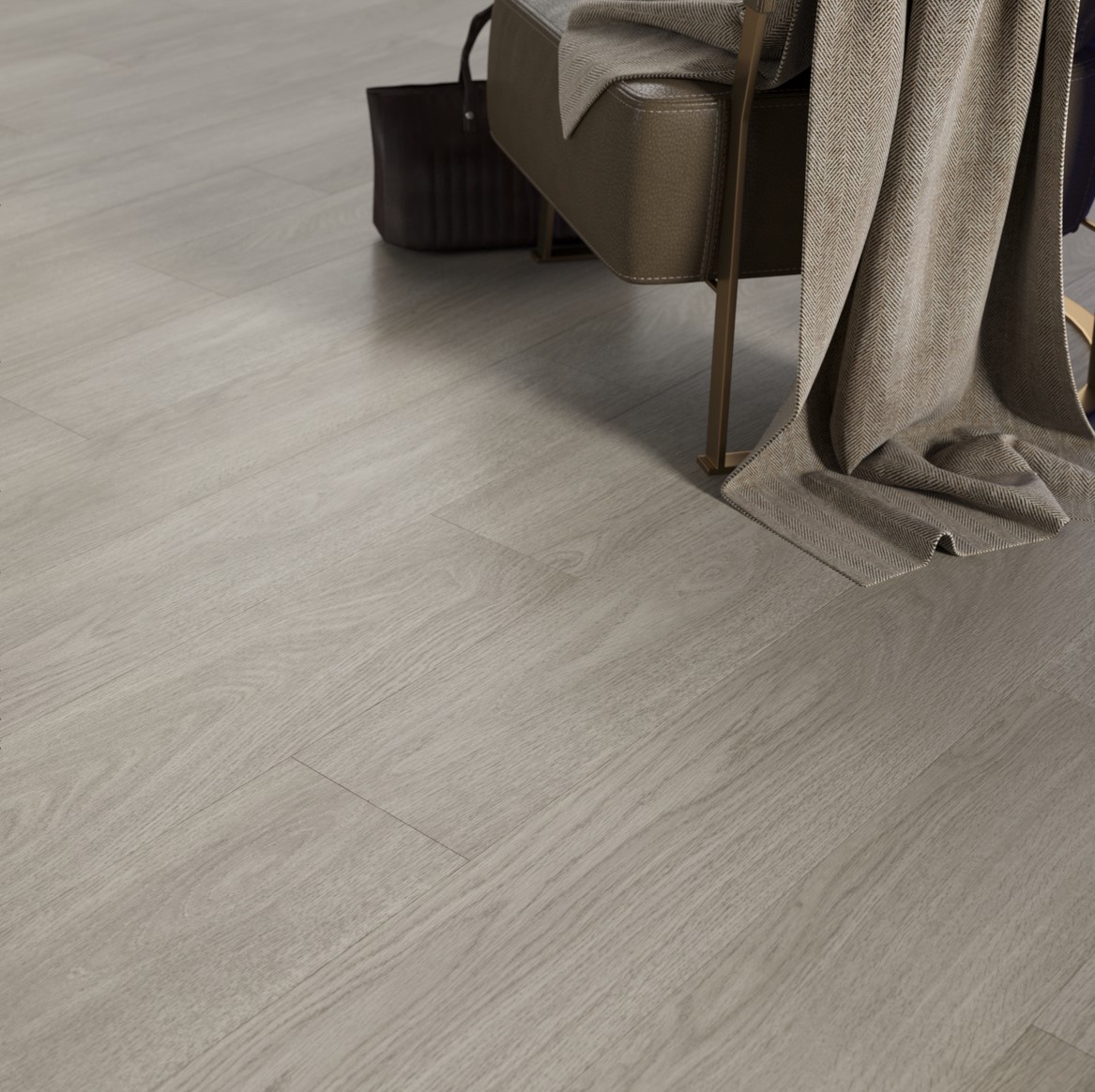 Кварцвиниловая плитка FineFloor замковая Rich Дуб Вулькано FF-1990 1316×191×4,5 фото в интерьере