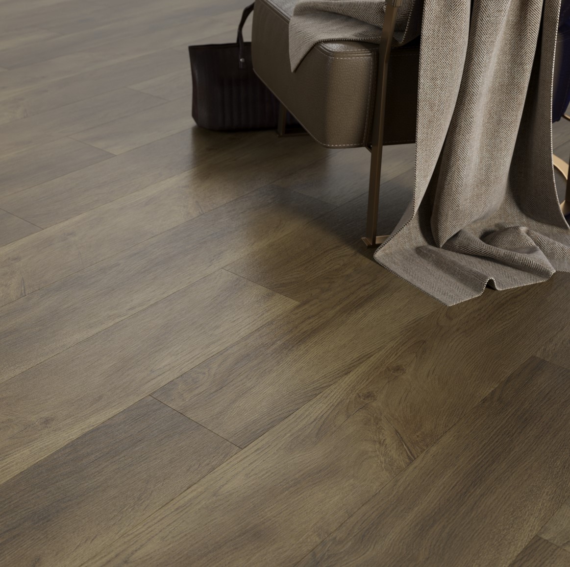 Кварцвиниловая плитка FineFloor замковая Rich Дуб Патмос FF-1988 1316×191×4,5 фото в интерьере