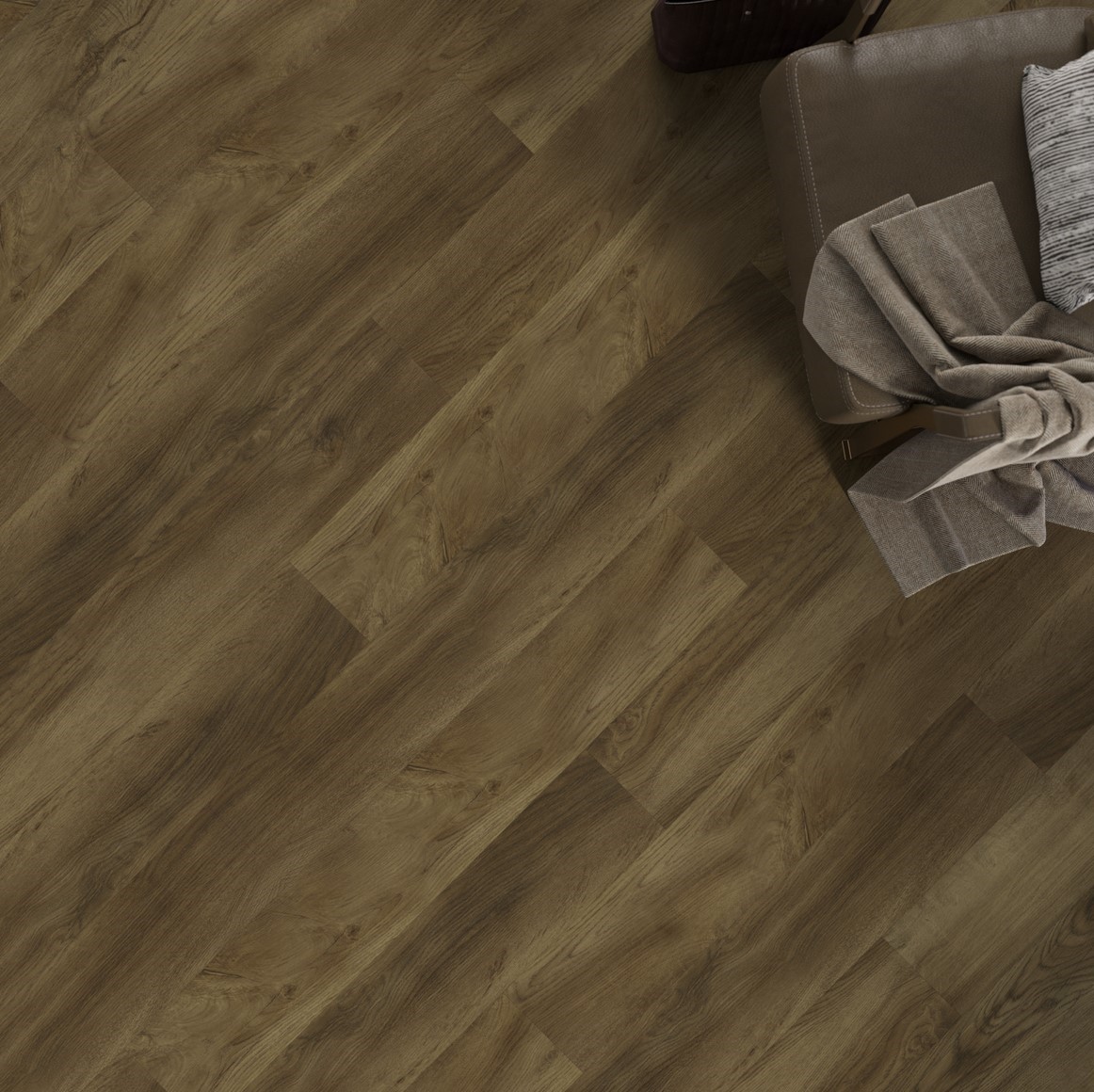 Кварцвиниловая плитка FineFloor замковая Rich Дуб Патмос FF-1988 1316×191×4,5 фото в интерьере