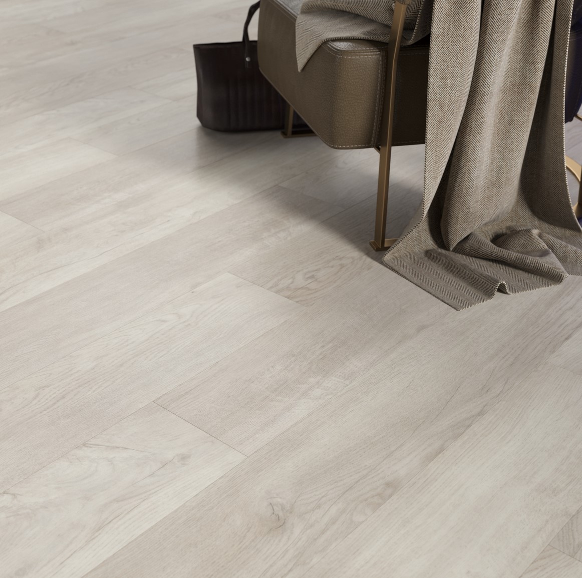 Кварцвиниловая плитка FineFloor замковая Rich Дуб Тира FF-1987 1316×191×4,5 фото в интерьере