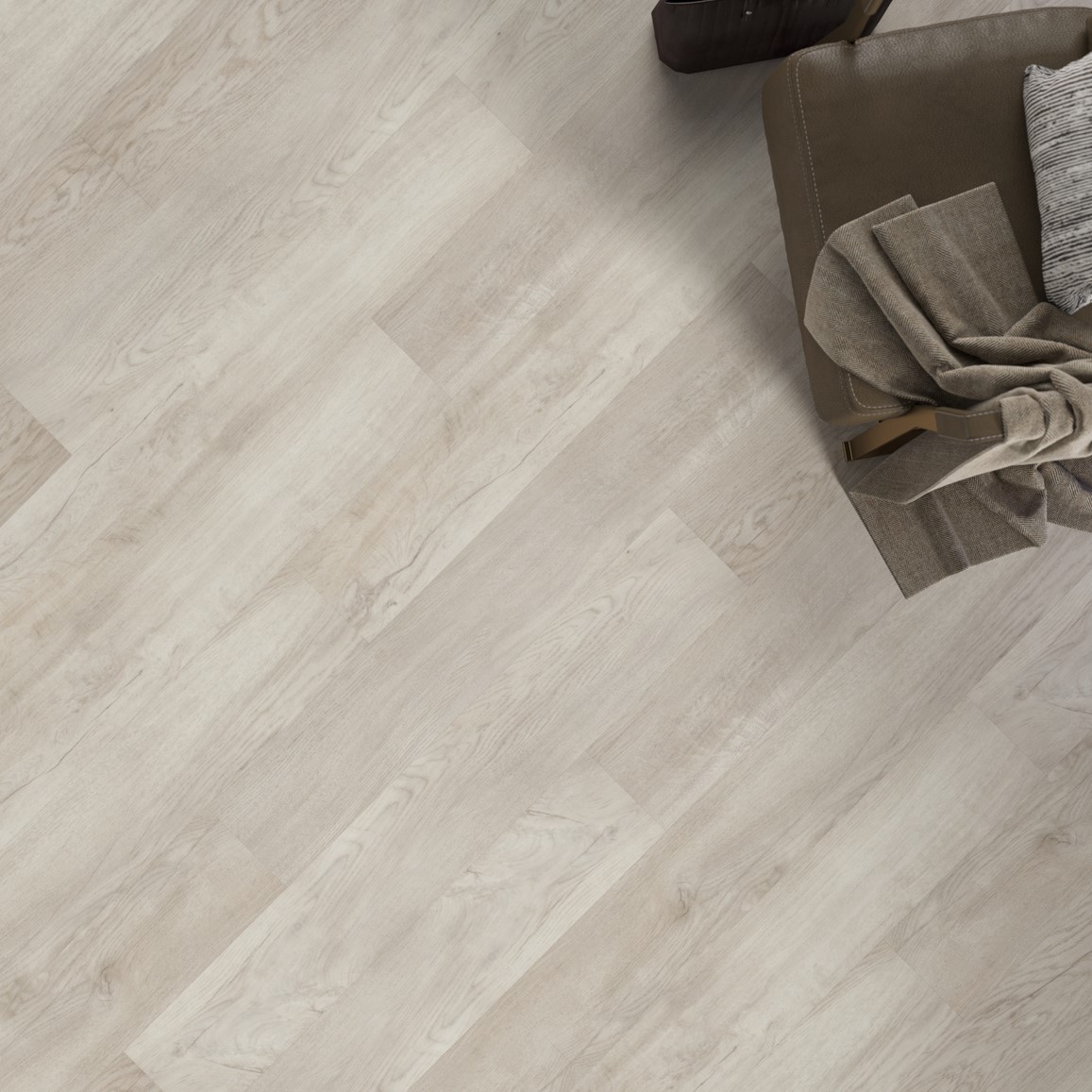 Кварцвиниловая плитка FineFloor замковая Rich Дуб Тира FF-1987 1316×191×4,5 фото в интерьере