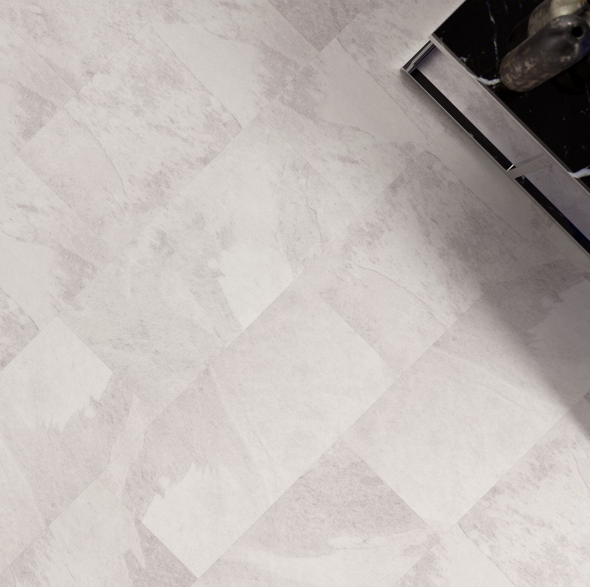 Кварцвиниловая плитка FineFloor замковая Stone Ландсберг FF-1577 655×324×4,5 фото в интерьере