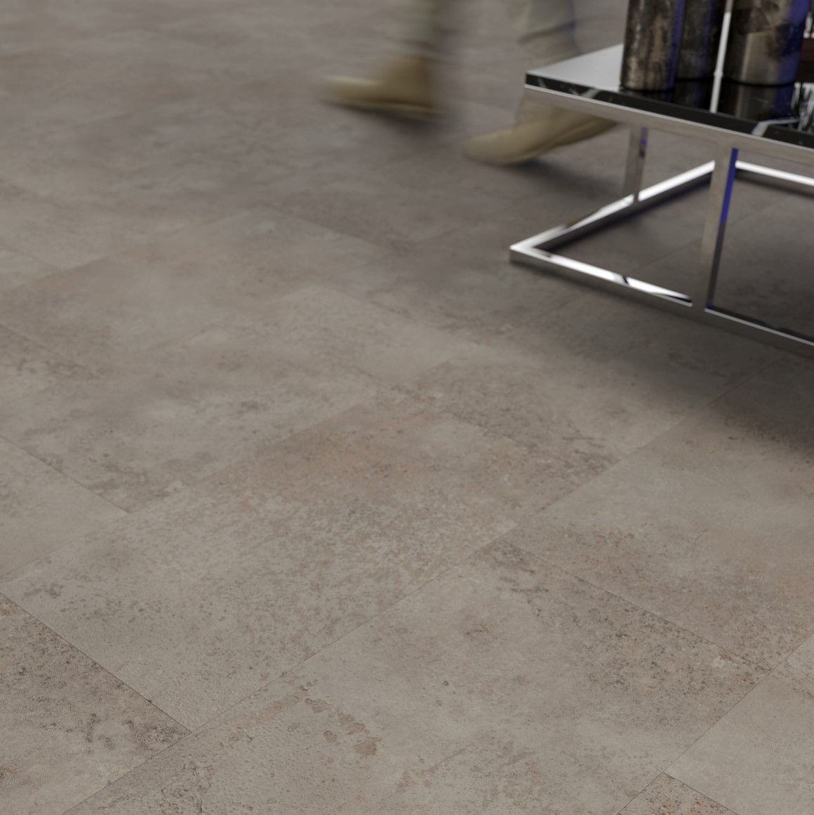 Кварцвиниловая плитка FineFloor замковая Stone Брюгген FF-1576 655×324×4,5 фото в интерьере