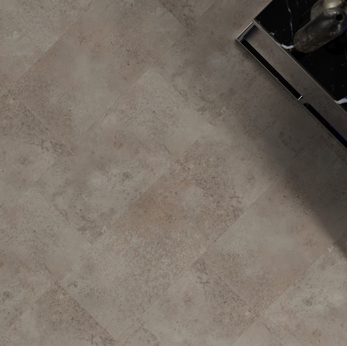 Кварцвиниловая плитка FineFloor замковая Stone Брюгген FF-1576 655×324×4,5 фото в интерьере