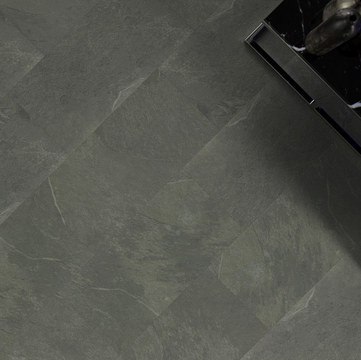 Кварцвиниловая плитка FineFloor замковая Stone Гарат FF-1567 655×324×4,5 фото в интерьере