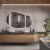 Кварцвиниловый SPC ламинат Cronafloor Stone Гохара XJ87026-17B 600×300×4 фото в интерьере