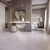 Кварцвиниловый SPC ламинат Cronafloor Stone Аливери XJ87009 600×300×4 фото в интерьере